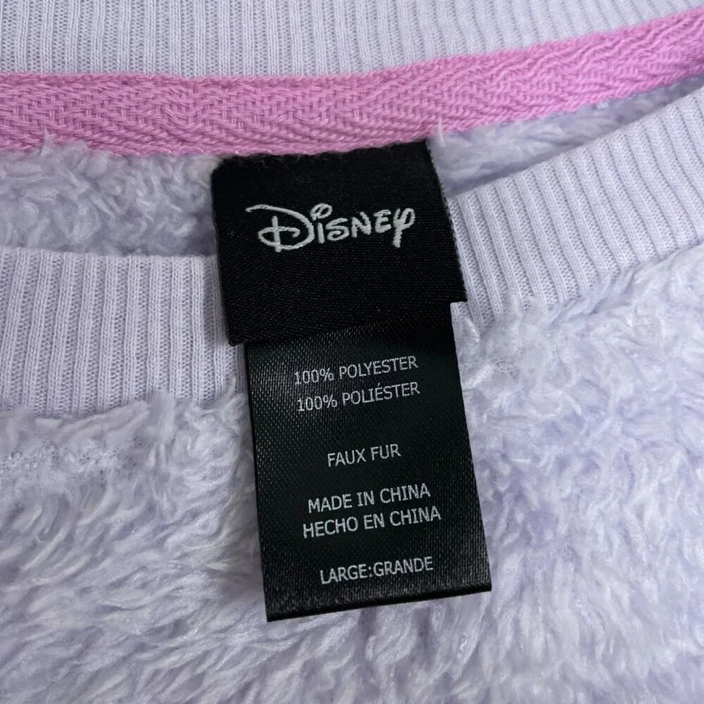 Disney Minnie Mouse Purple Faux Fur Sleepwear Loungewear Dress L NWT 6475 - Picture 4 of 8